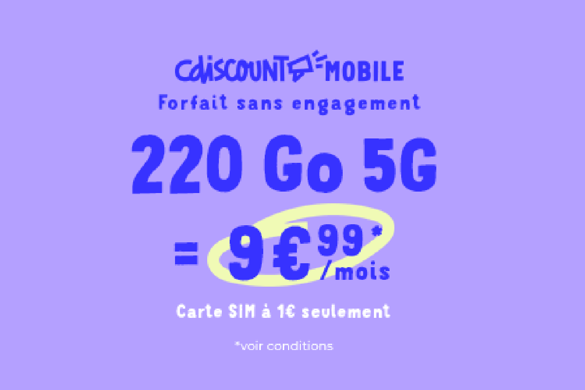 forfait cdiscount mobile 220go