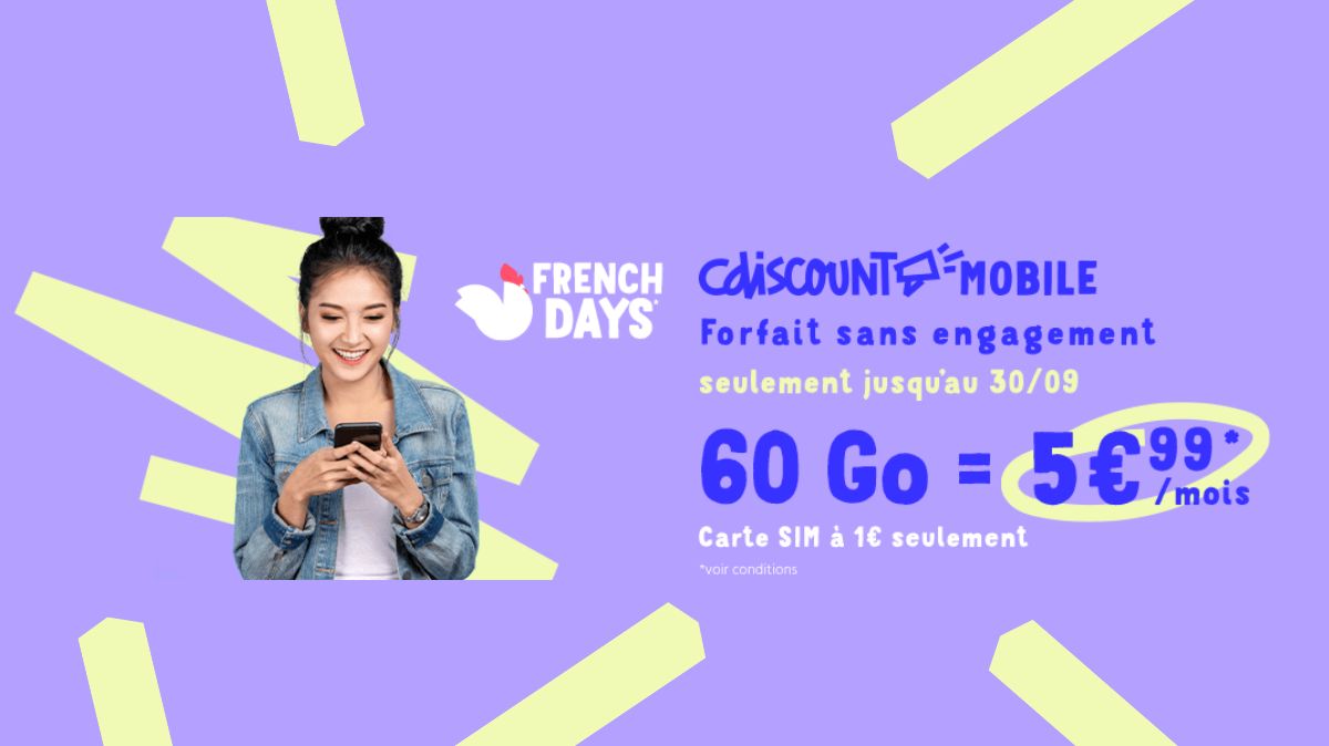 French Days Forfait Cdiscount 60 Go