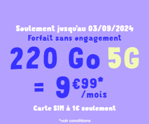 promo forfait Cdiscount Mobile 220Go